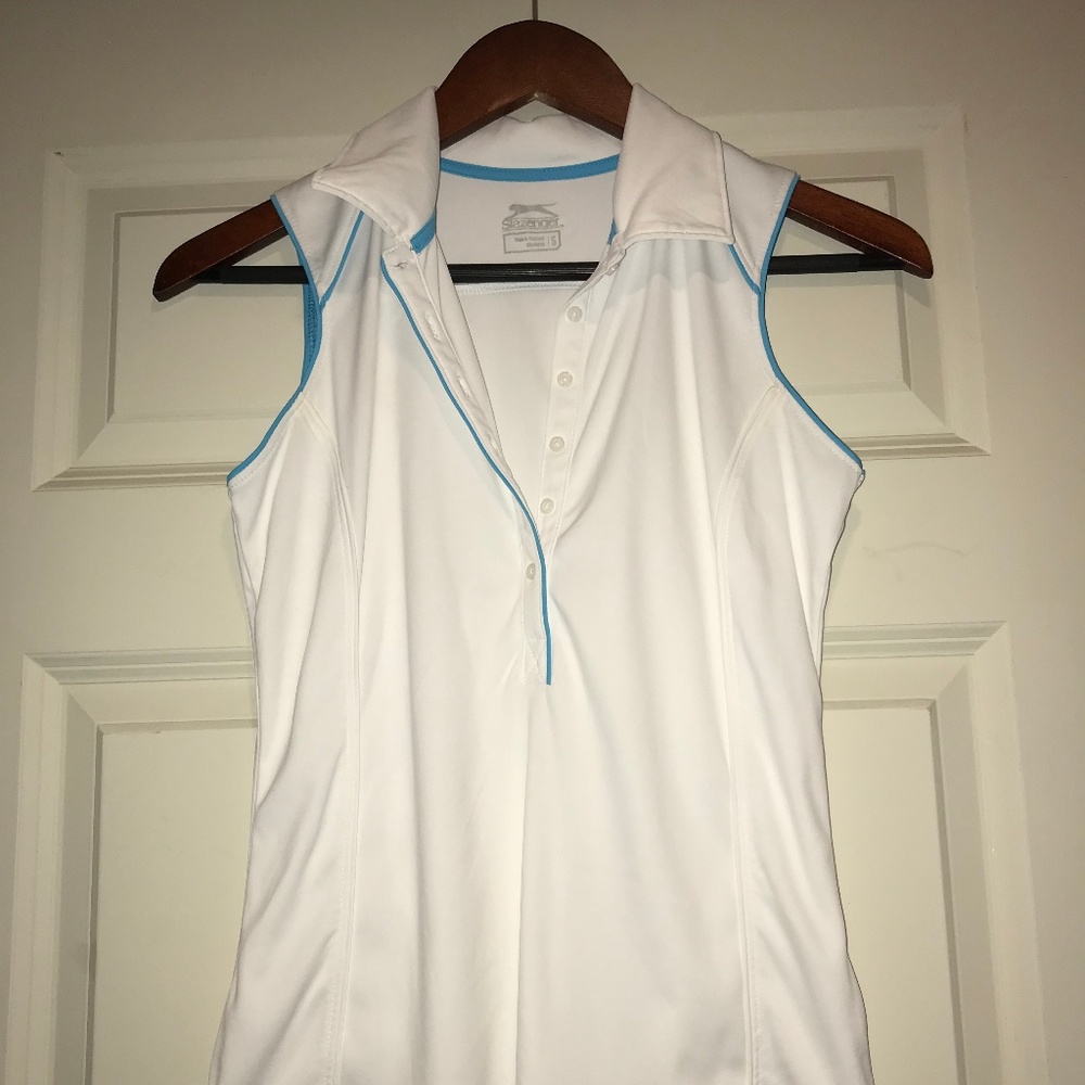 White Golf Polo